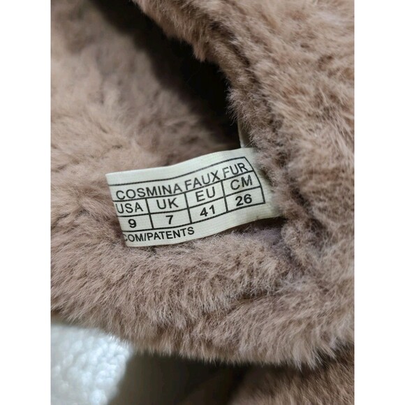 Vionic Cosmina Faux Fur Womens 9 Slip On Slide Slippers Cozy Comfort House Shoes - Picture 3 of 9